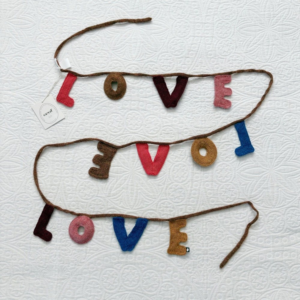 Oeuf Alpaca‎ Fiber LOVE Nursery Garland (100")